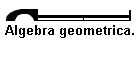 Algebra geometrica.